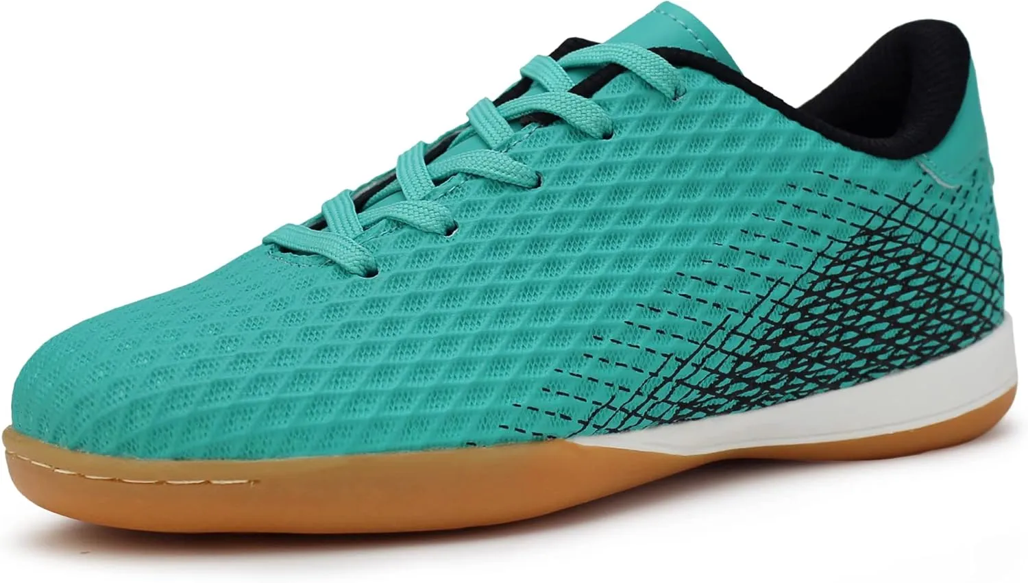 Hawkwell Unisex-Child Athletic Lace Up Boys Girls Indoor Trainer Soccer Shoe (Toddler/Little Kid/Big Kid)