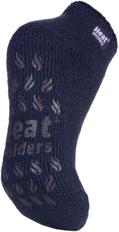 HEAT HOLDERS 3 Pack Womens Low Slipper Socks Thermal Sneaker Slipper Socks