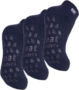 HEAT HOLDERS 3 Pack Womens Low Slipper Socks Thermal Sneaker Slipper Socks