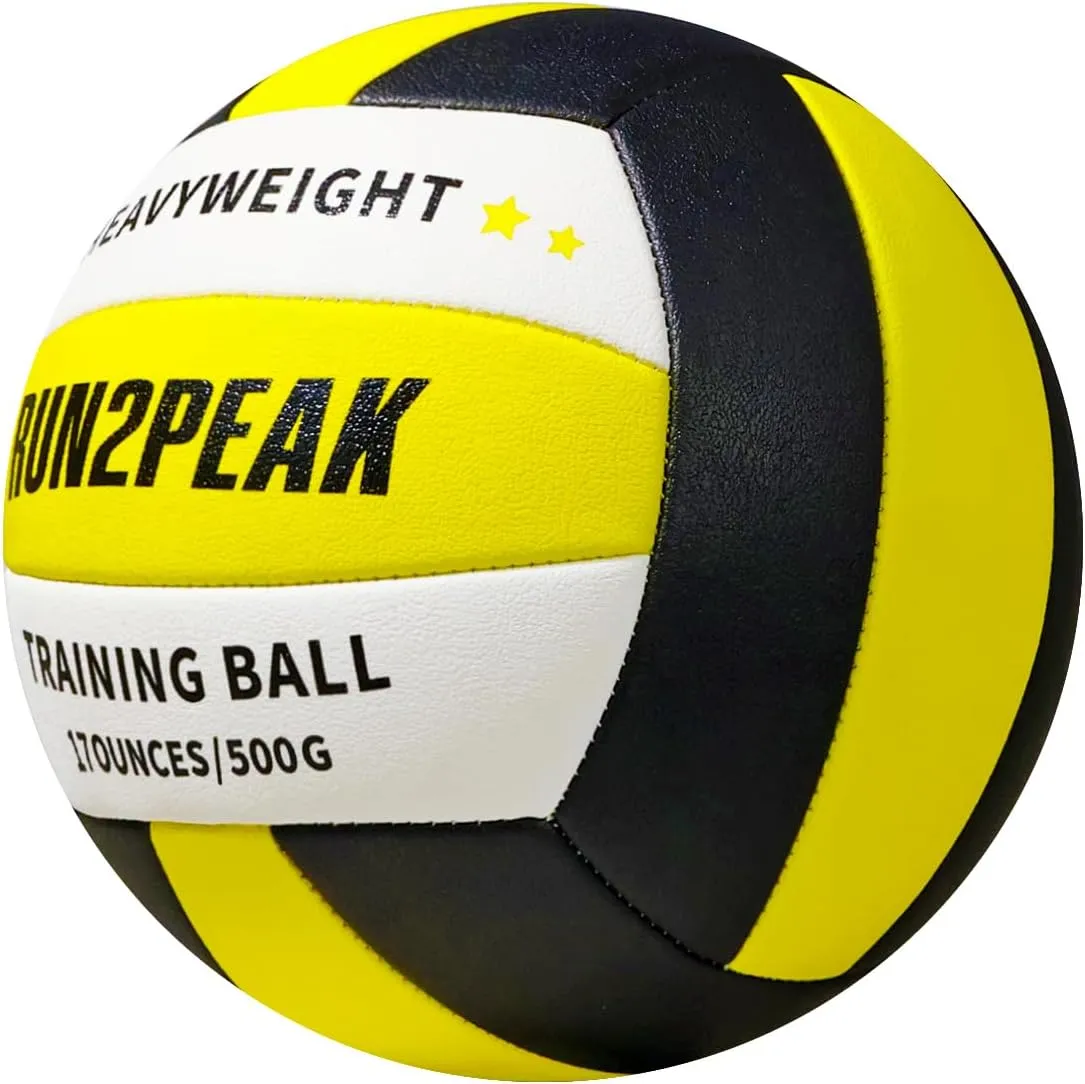 Heavy Weight Volleyball Ball Official Size 5 Setter Training Volleyballs PU Practice Volley Balls for Indoor Rebounder Equipment Setters Weighted Volleyball Setting Trainer