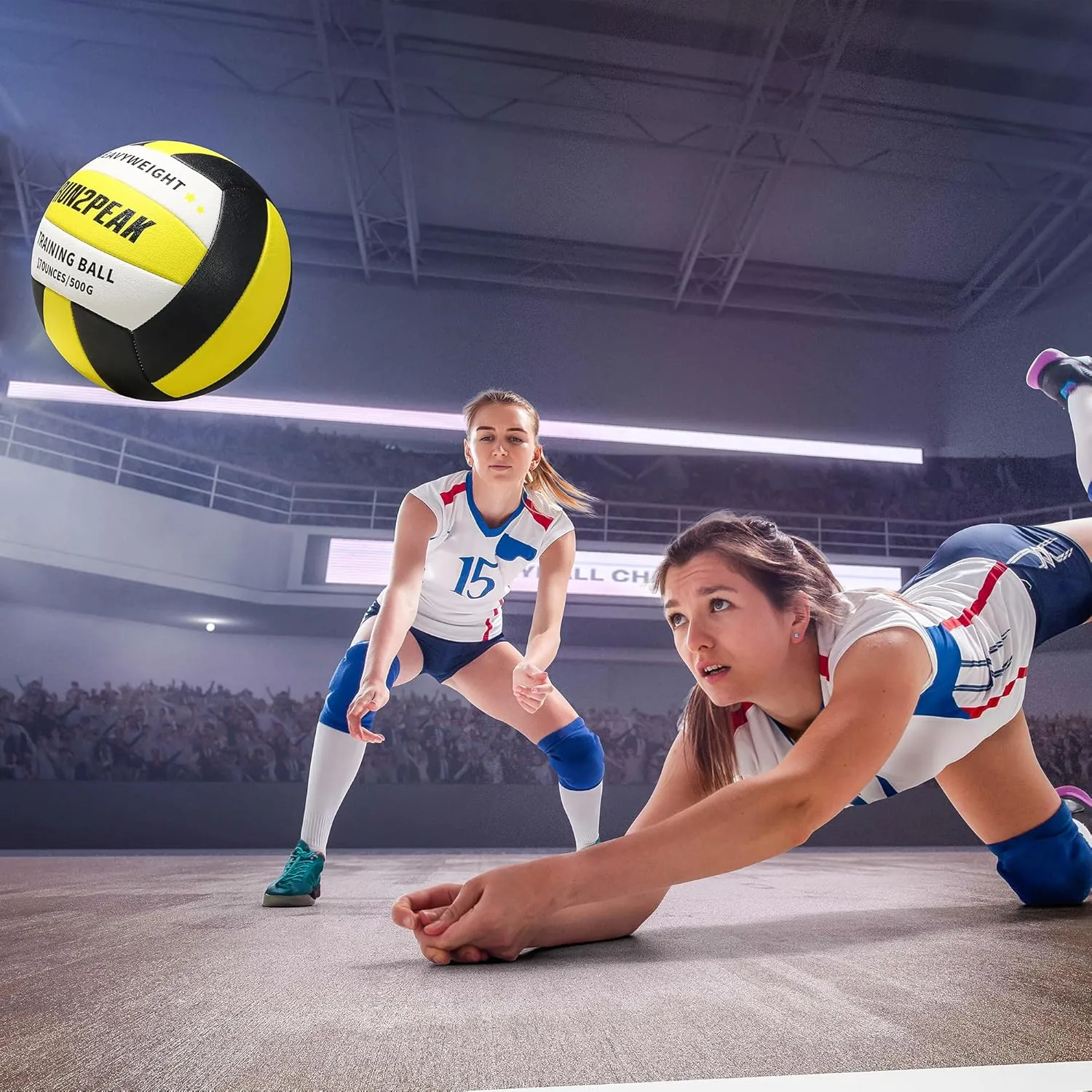 Heavy Weight Volleyball Ball Official Size 5 Setter Training Volleyballs PU Practice Volley Balls for Indoor Rebounder Equipment Setters Weighted Volleyball Setting Trainer