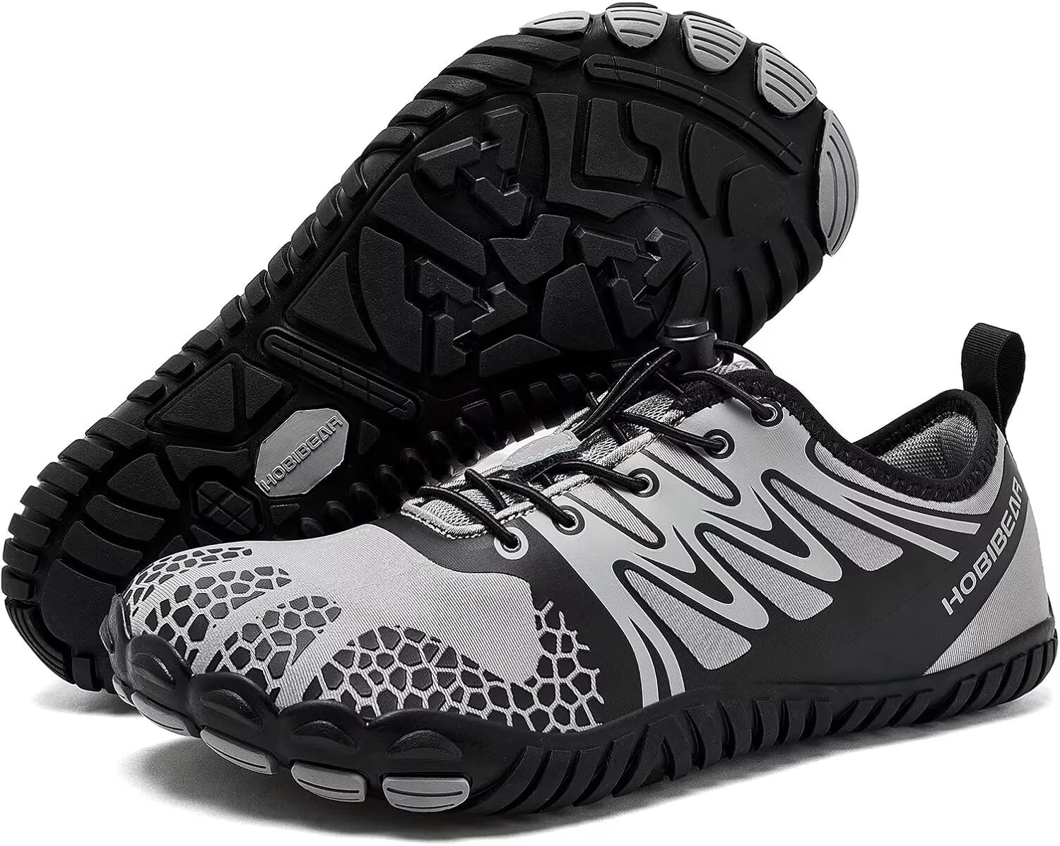 HOBIBEAR Wide Toe Box Barefoot Shoes for Men Women Gym Minimalist Cross-Trainer Running Hike Grounded Footwear Non Slip Zero Drop