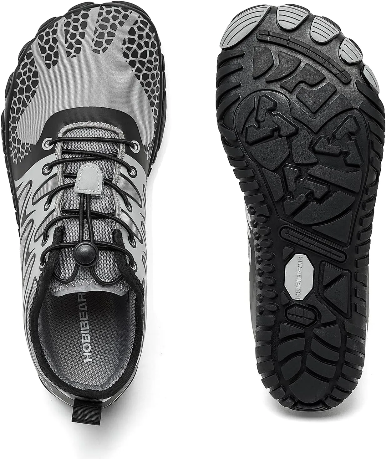 HOBIBEAR Wide Toe Box Barefoot Shoes for Men Women Gym Minimalist Cross-Trainer Running Hike Grounded Footwear Non Slip Zero Drop