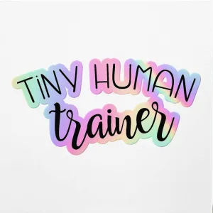 Holographic Decal Stickers of Tiny Human Trainer Premium Waterproof Vinyl Decal Stickers for Laptop Phone Accessory Helmet Car Window Mug Tuber Cup Door Wall Decoration ANDVER30d756bHO
