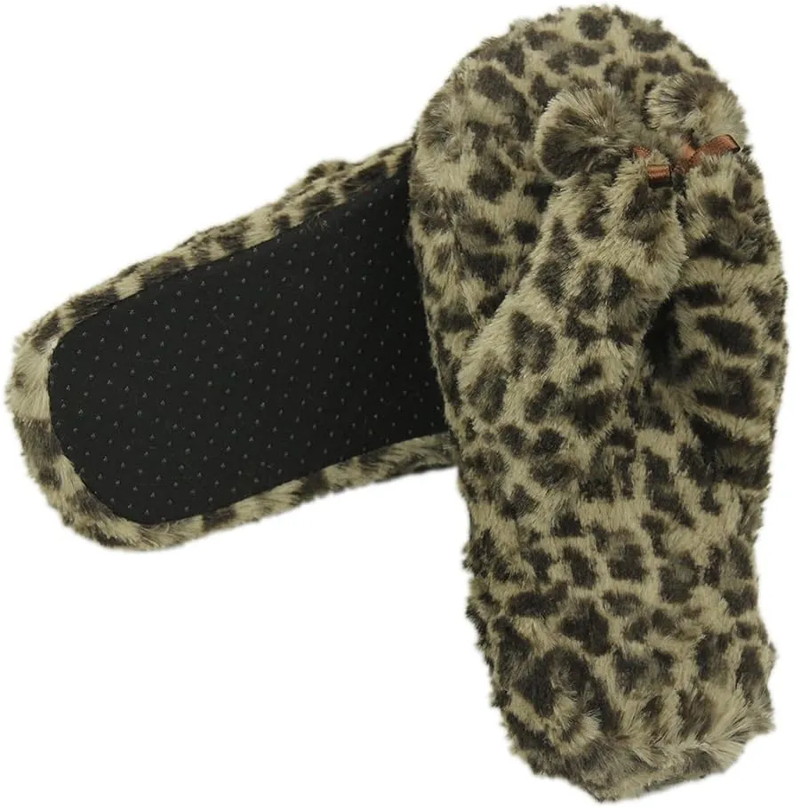 Home Slipper Women's Soft Fleece Indoor Non-Slip House Flip-Flops SPA Thong Slippers