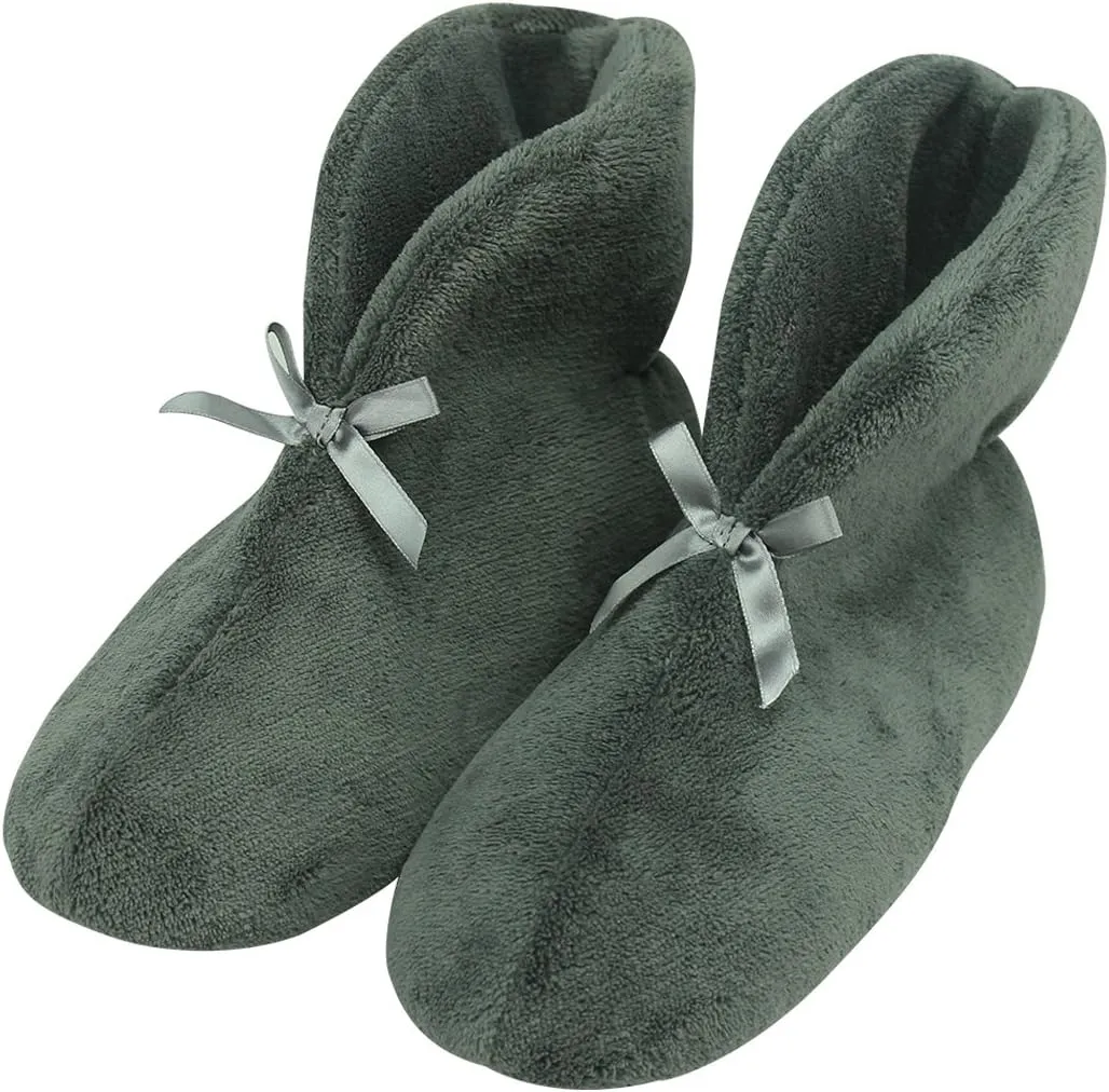 Home Slipper Womens Warm Indoor Slippers Coral Velvet Winter Boots Non Slip House Shoes