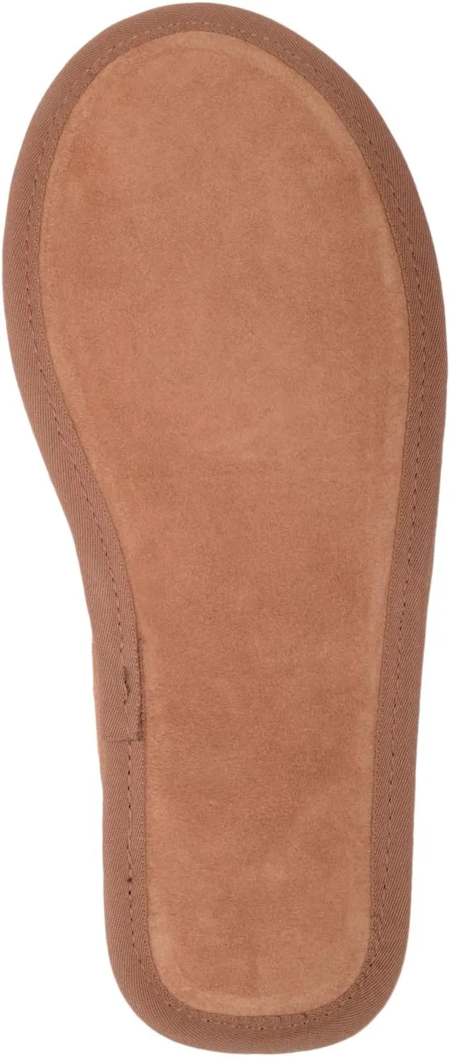 House of Cambridge Mens Full Sheepskin Slippers with Thick Suede Sole