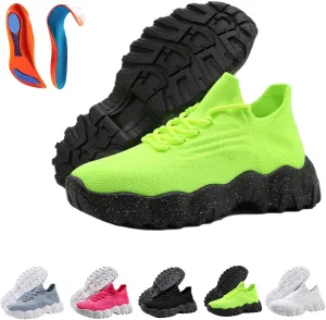 Hrtesus Nurse Babe Tennis Shoes Women, Ortho Pro Shoes for Women, Classic Lace Up Low Top Slip-On Sneakers, Women's Breathable Running Walking Shoes with Orthopedic Insoles