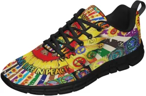 Imagine All The People Living Life in Peace Shoes Men Women Running Walking Shoes Fashion Sneakers