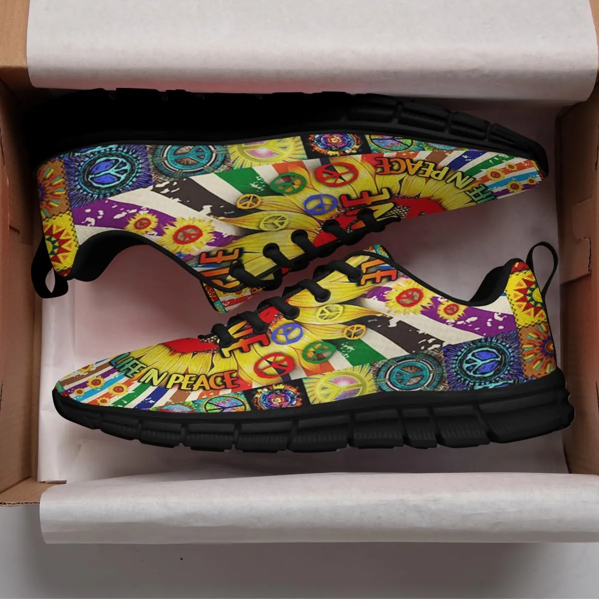 Imagine All The People Living Life in Peace Shoes Men Women Running Walking Shoes Fashion Sneakers