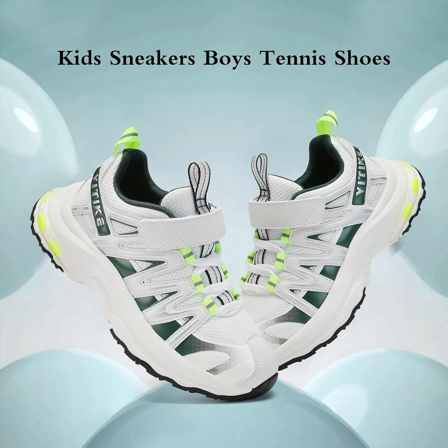 JMFCHI Kids Sneakers Boys Girls Tennis Running Shoes Outdoor Hiking Sneaker for Boys Athletic Breathable