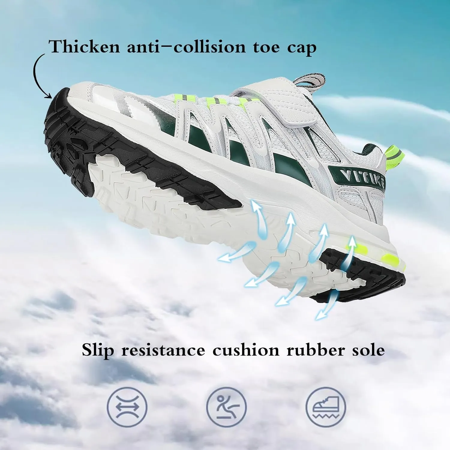 JMFCHI Kids Sneakers Boys Girls Tennis Running Shoes Outdoor Hiking Sneaker for Boys Athletic Breathable
