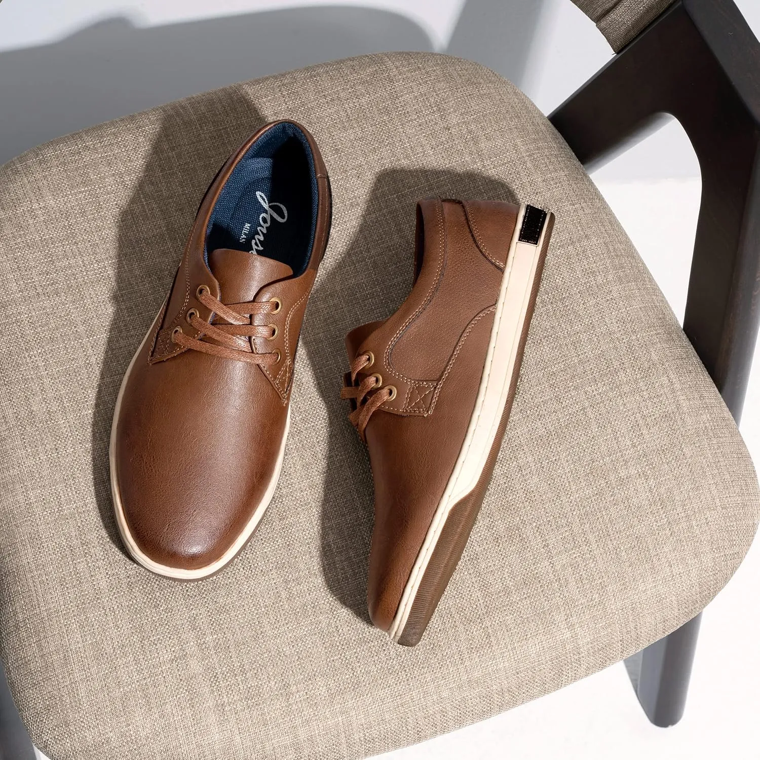 Jousen Men's Fashion Sneakers Classic Retro Casual Shoes for Men Breathable Business Dress Sneaker