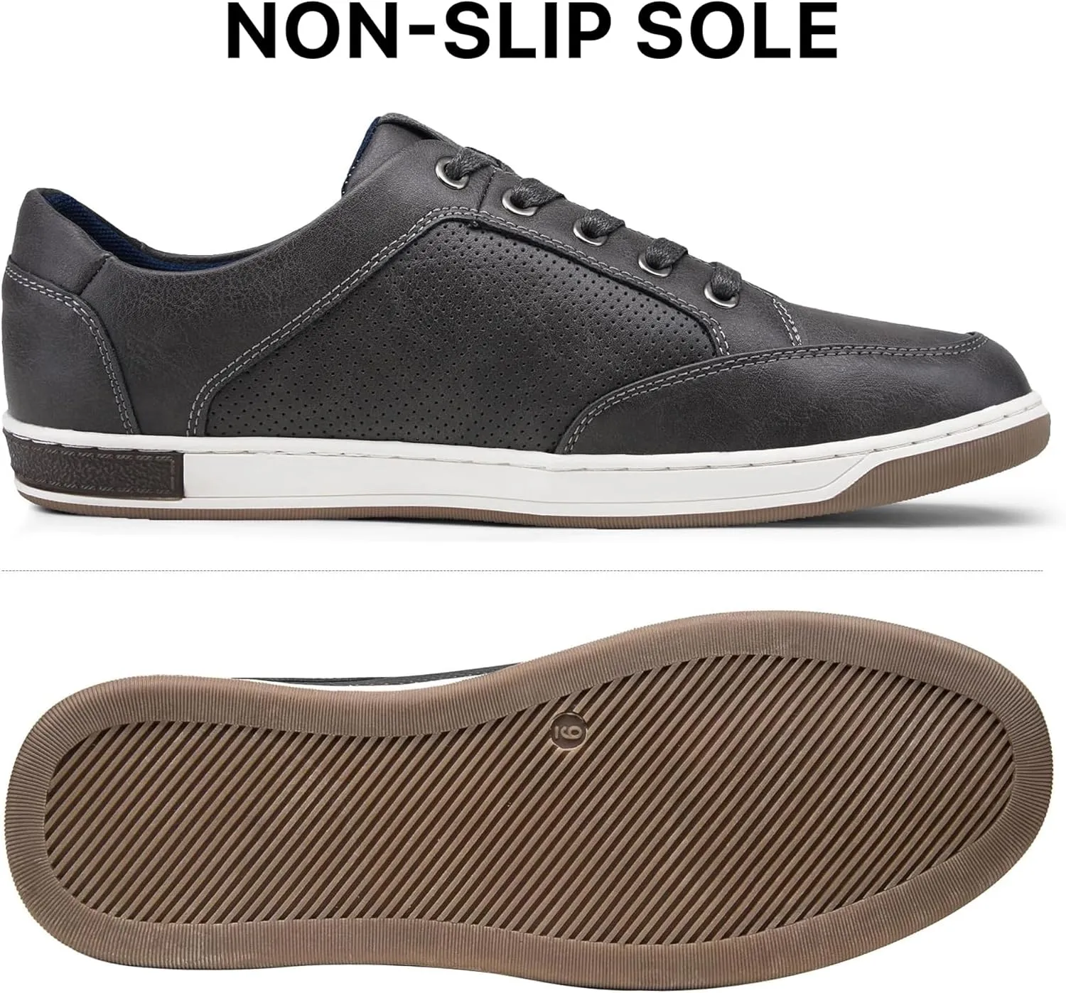 Jousen Men's Fashion Sneakers Classic Retro Casual Shoes for Men Breathable Business Dress Sneaker