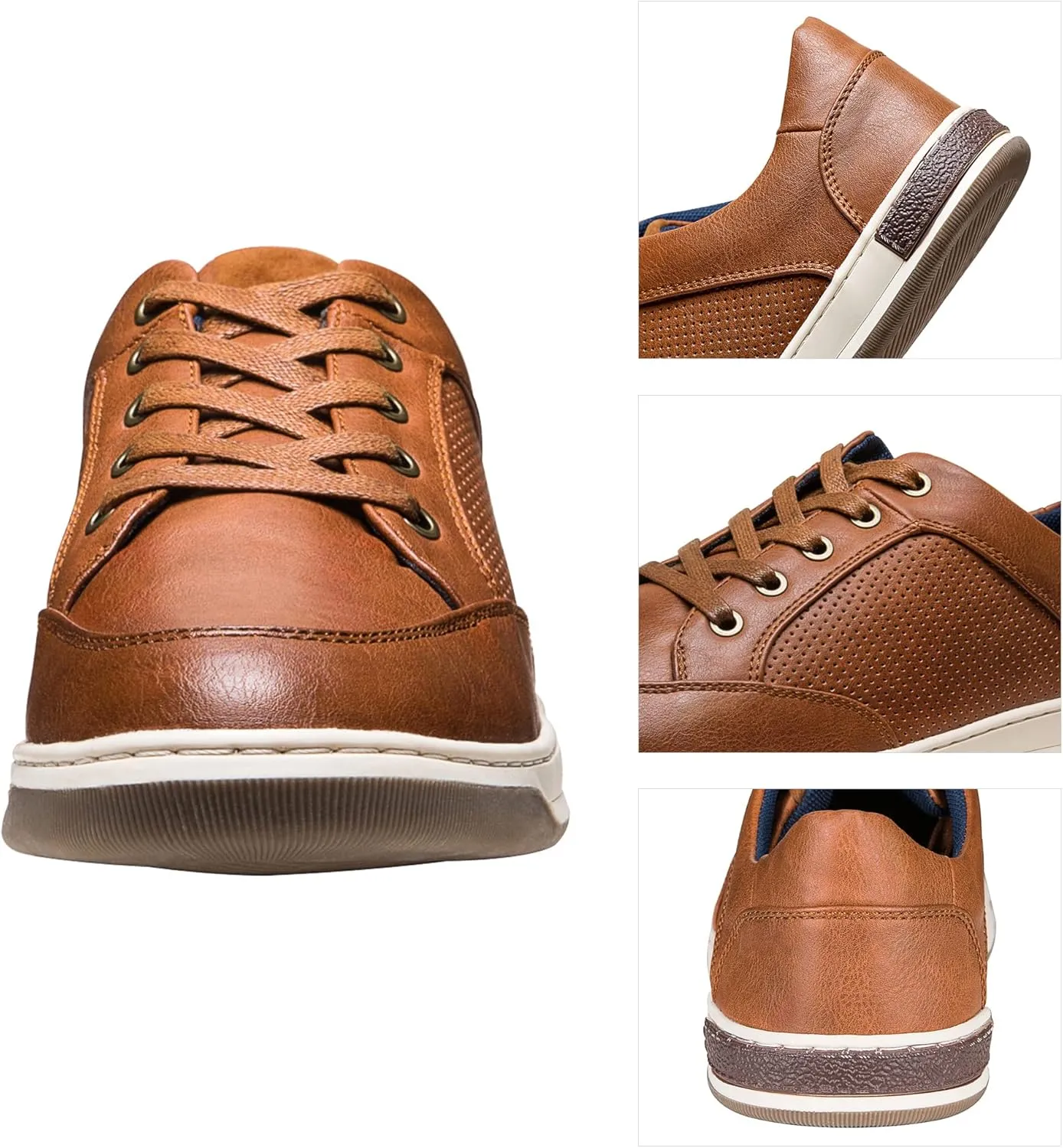 Jousen Men's Fashion Sneakers Classic Retro Casual Shoes for Men Breathable Business Dress Sneaker