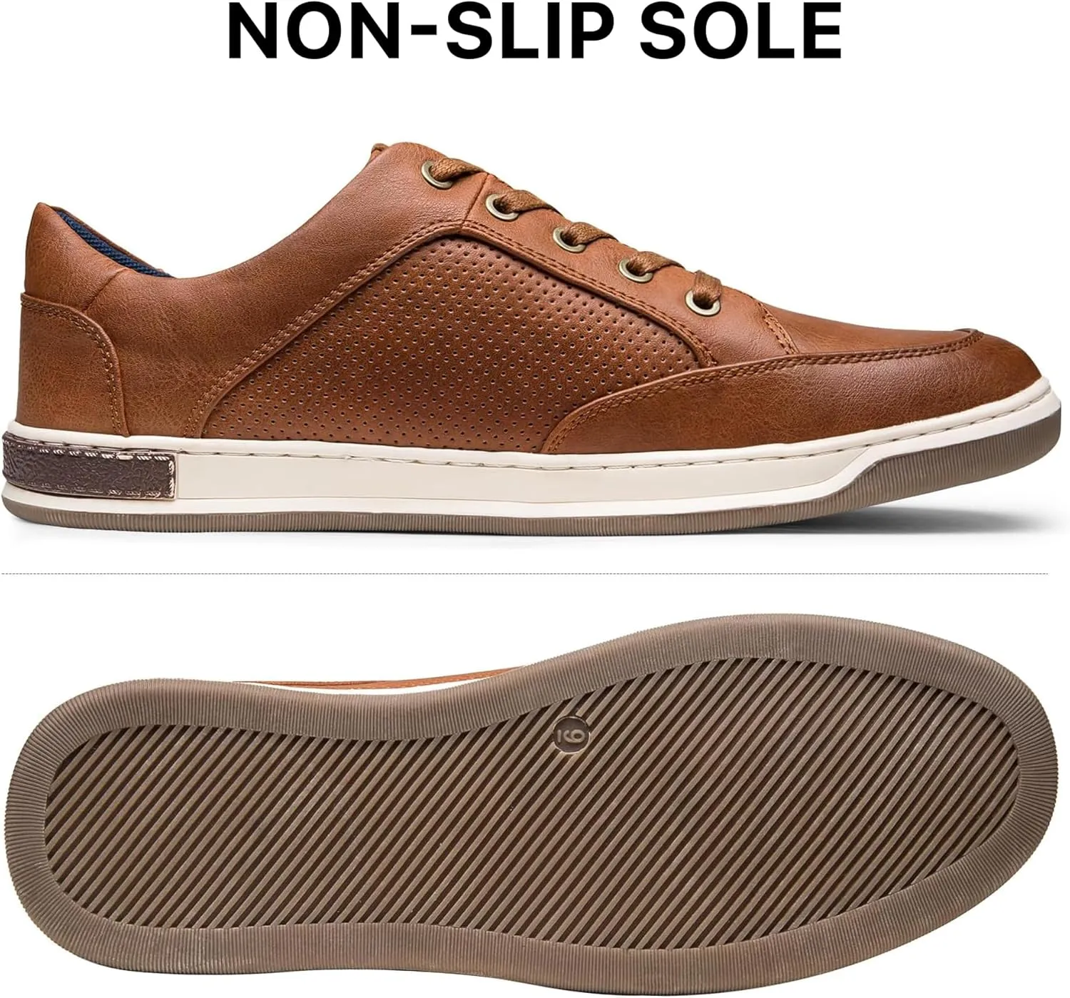 Jousen Men's Fashion Sneakers Classic Retro Casual Shoes for Men Breathable Business Dress Sneaker