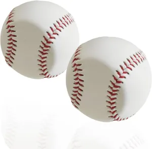 K KHLOK-9-Inch Flat Training Practice Ball - Durable Spin Right Baseball Spinner Pitching Pitcher Trainer Training Aid-2 Pack