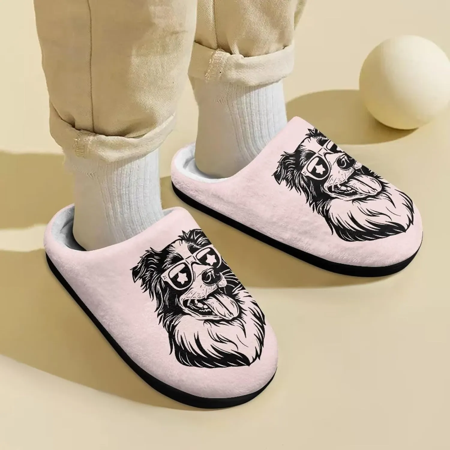 Kids House Slippers Pink, Warm Soft Slippers Home Slippers for Girls Non Slip, Comfy Cozy Slippers Indoor