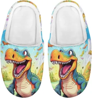 Kids House Slippers Size 9-14.5 Cute Slippers for Teen Girls Soft Plush Warm Bedroom Shoes