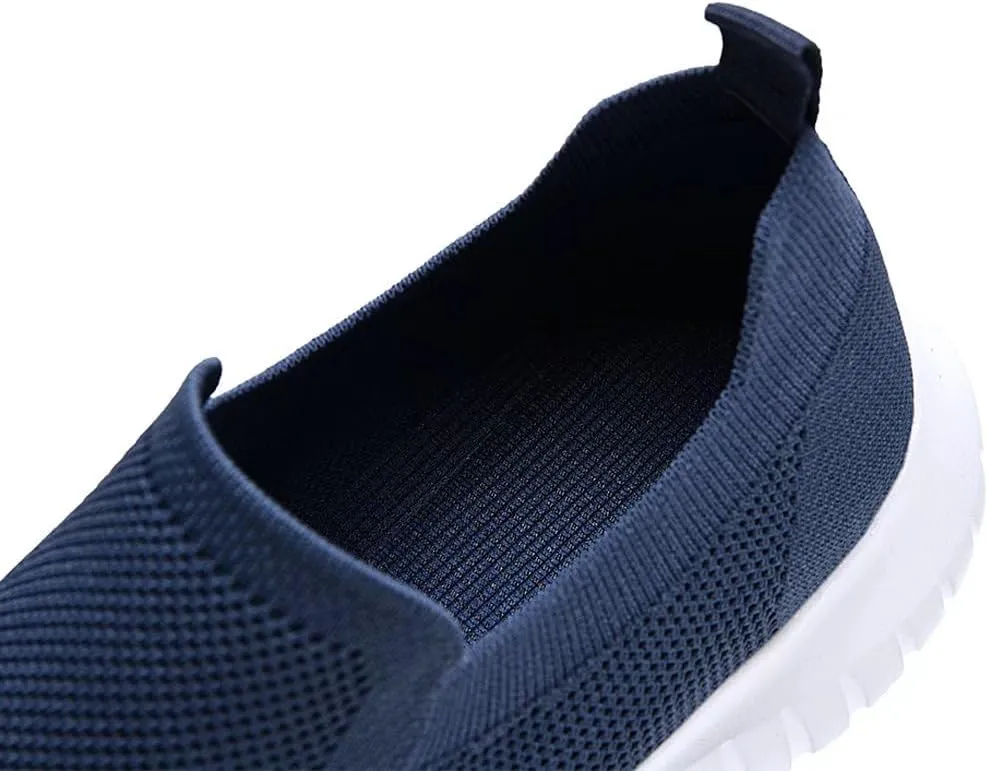 konhill Men's Breathable Tennis Shoes - Slip on Walking Casual Athletic Sneakers Shoes