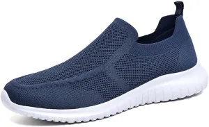 konhill Men's Breathable Tennis Shoes - Slip on Walking Casual Athletic Sneakers Shoes