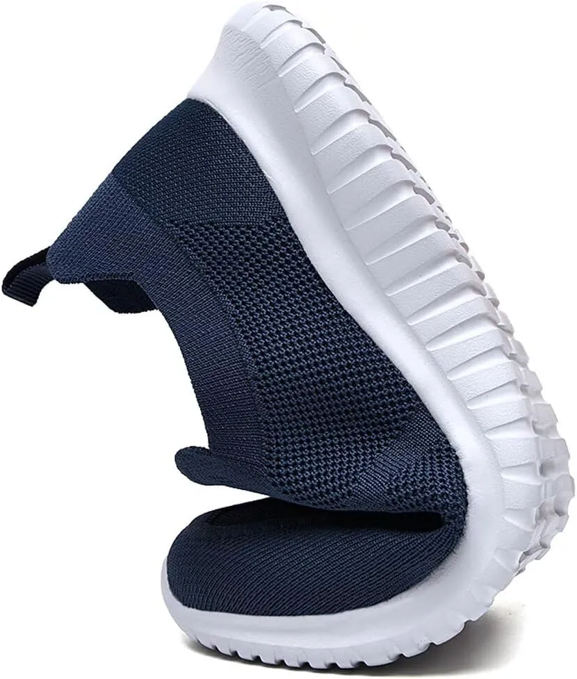 konhill Men's Breathable Tennis Shoes - Slip on Walking Casual Athletic Sneakers Shoes