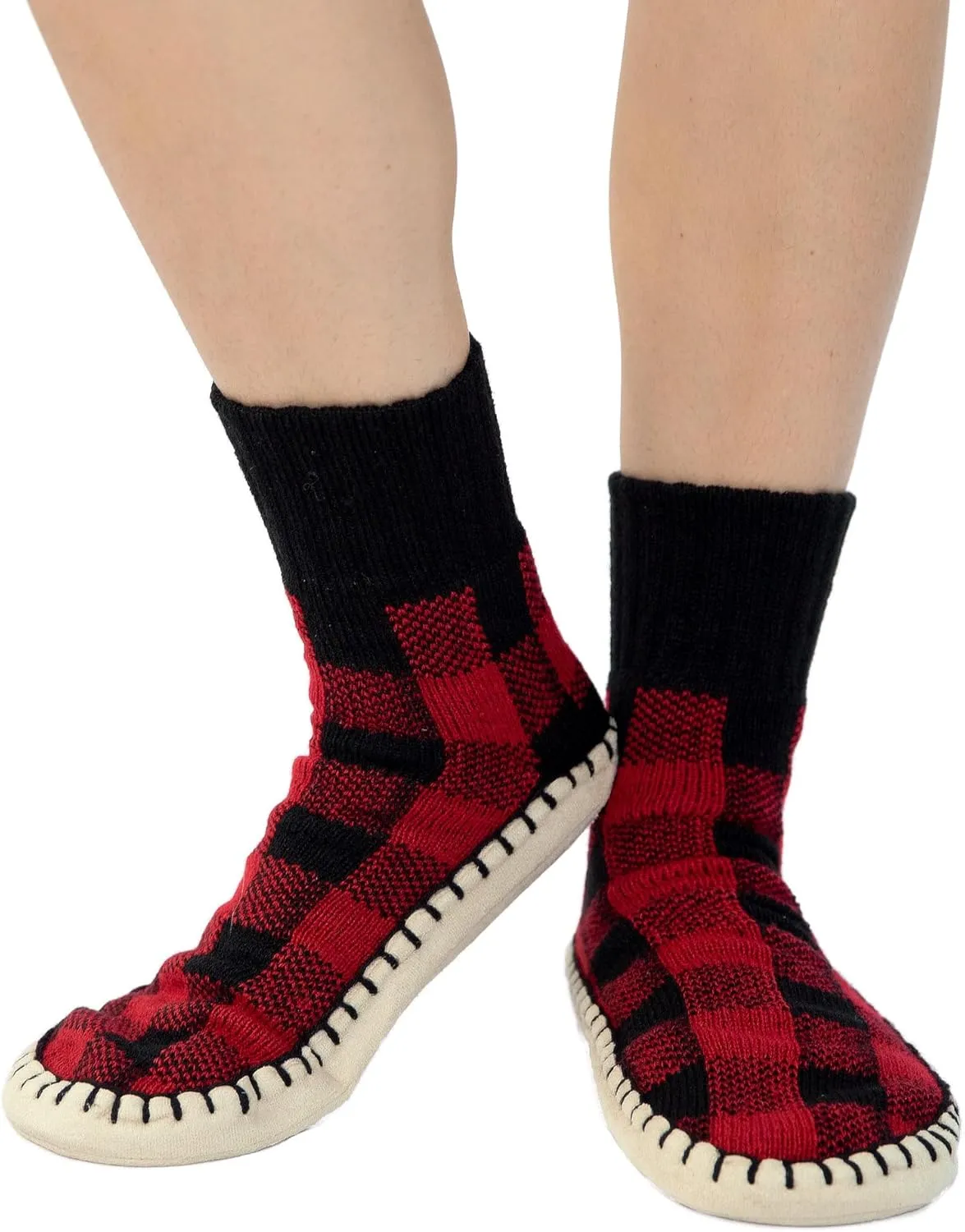 Lazy One Knitted Slippers, Cozy Slipper Socks for Women and Men