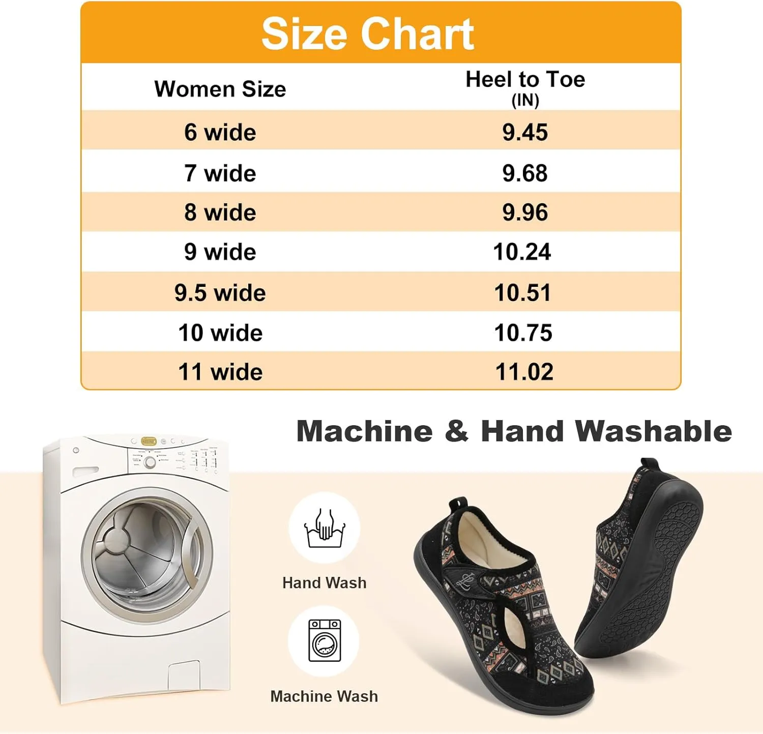LeIsfIt Womens Slippers Wide Diabetic Shoes Adjustable Arthritis Edema House Shoes Indoor Outdoor Slippers