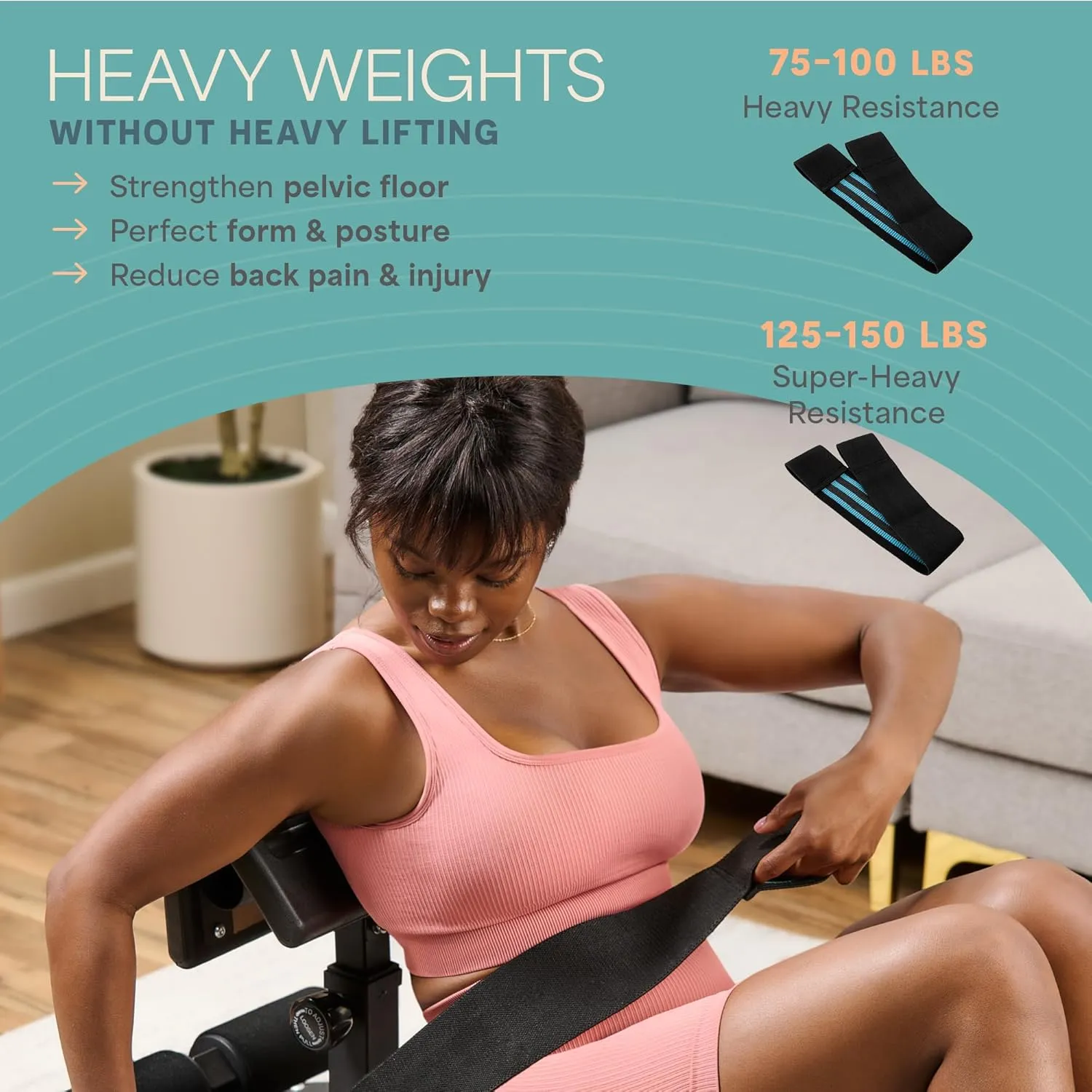 Lifepro Hip Thrust Machine – Foldable Glute Bench Hip Thrust Platform – Booty Trainer for Women & Men – Glute Workout Equipment, Sissy Squat Machine Home Gym, Glute Builder Bench