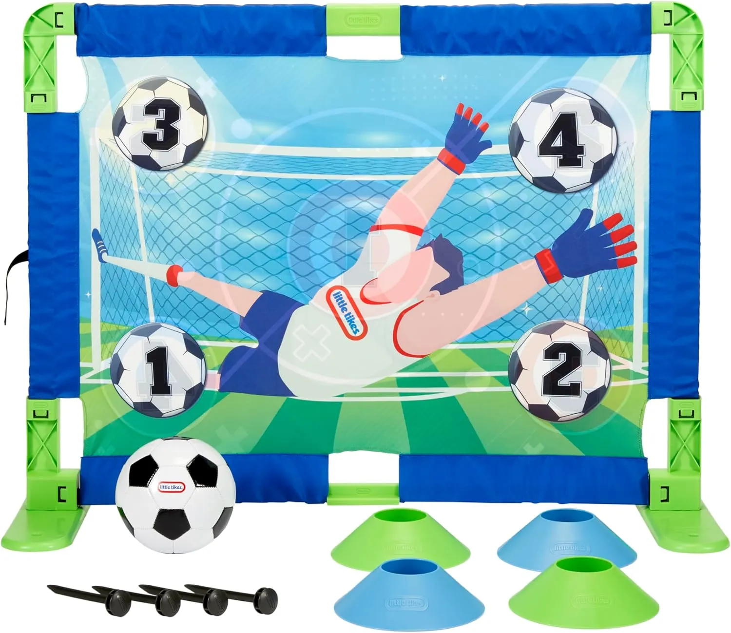 Little Tikes TotSports Soccer Trainer with 9 Accessories, Active Play Sports Toys, for Boys and Girls Ages 3  Years