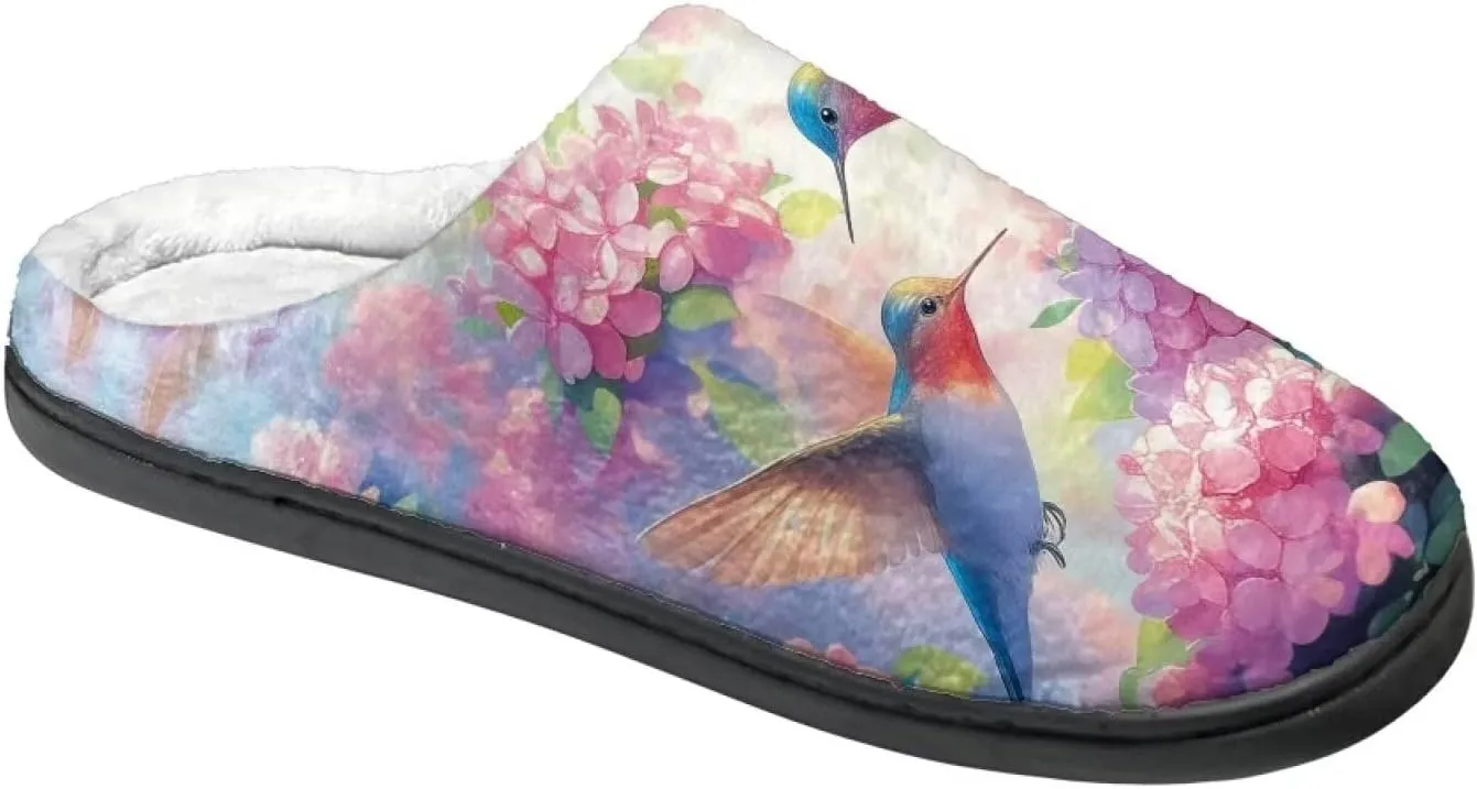 Lotusorchid Home Slipper Warm Cozy House Slipper Memory Foam Closed Toe Scuff Slipper Slip On Clog Slipper for Women Men, Non-Slip Comfy Winter Slipper