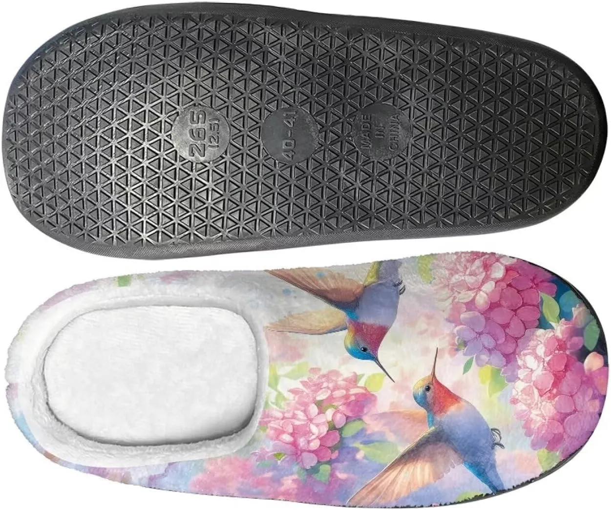 Lotusorchid Home Slipper Warm Cozy House Slipper Memory Foam Closed Toe Scuff Slipper Slip On Clog Slipper for Women Men, Non-Slip Comfy Winter Slipper