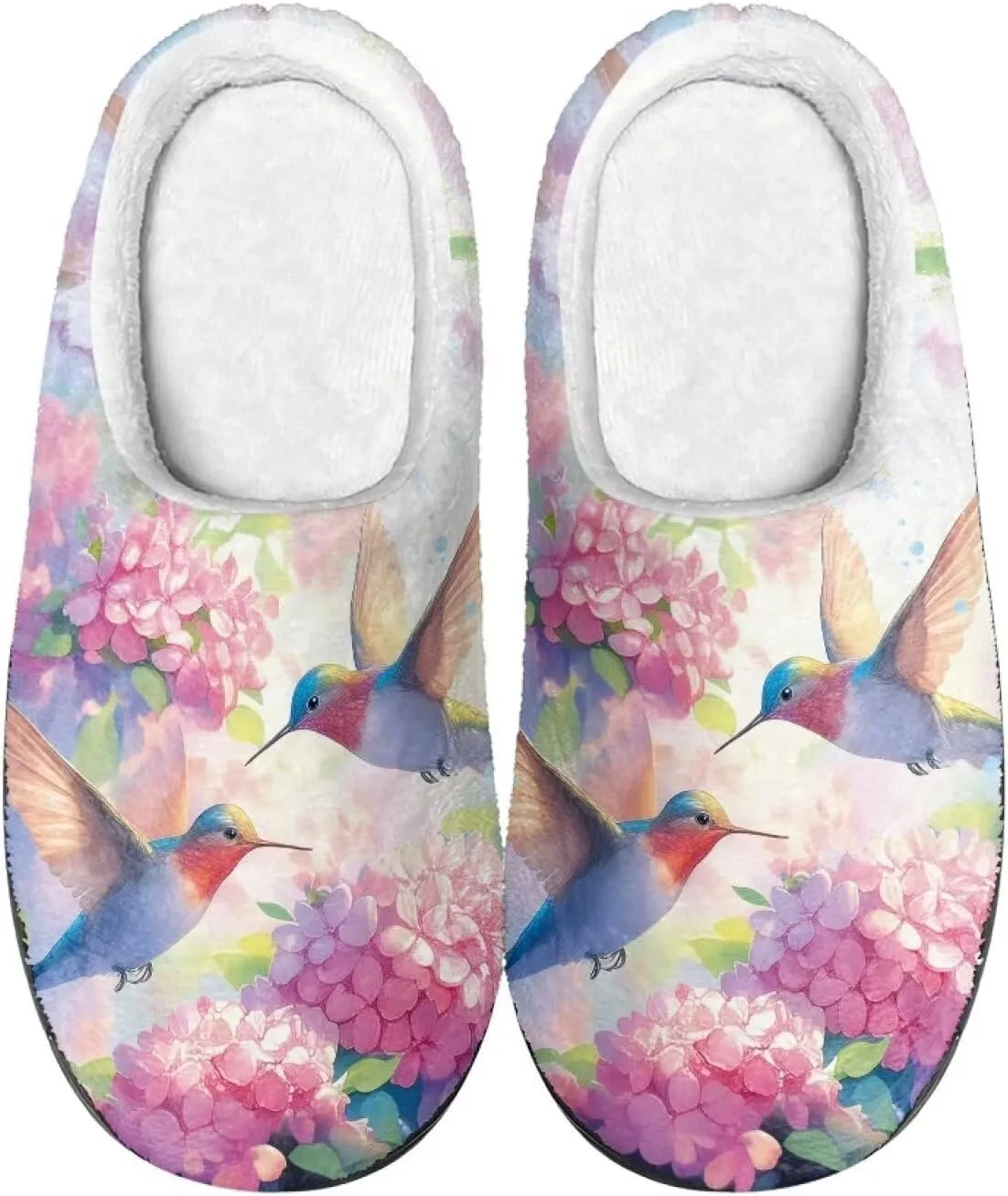 Lotusorchid Home Slipper Warm Cozy House Slipper Memory Foam Closed Toe Scuff Slipper Slip On Clog Slipper for Women Men, Non-Slip Comfy Winter Slipper