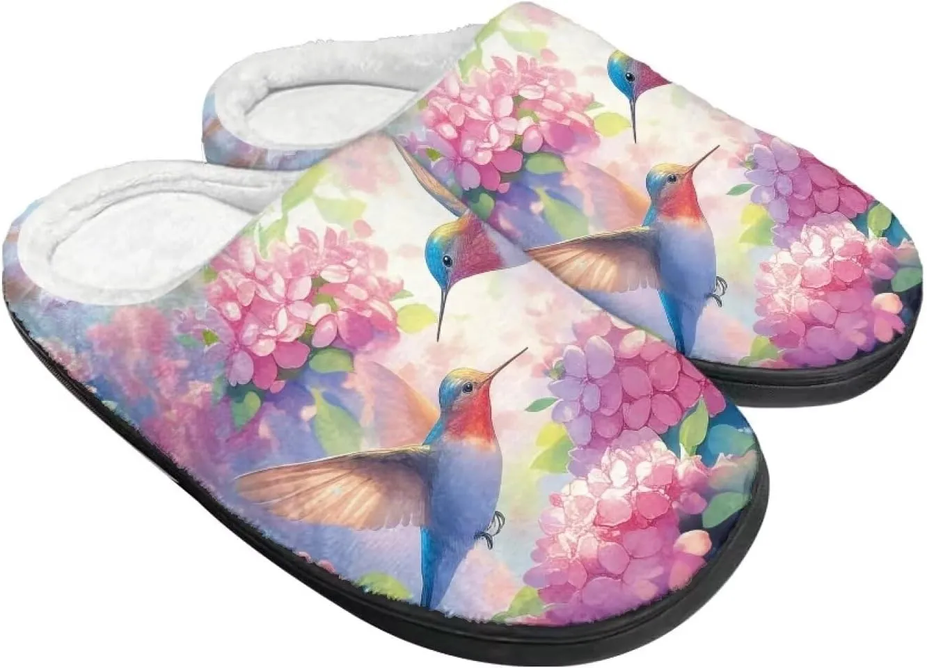Lotusorchid Home Slipper Warm Cozy House Slipper Memory Foam Closed Toe Scuff Slipper Slip On Clog Slipper for Women Men, Non-Slip Comfy Winter Slipper