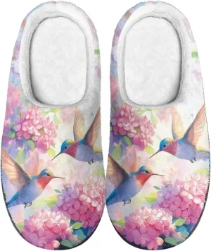Lotusorchid Home Slipper Warm Cozy House Slipper Memory Foam Closed Toe Scuff Slipper Slip On Clog Slipper for Women Men, Non-Slip Comfy Winter Slipper