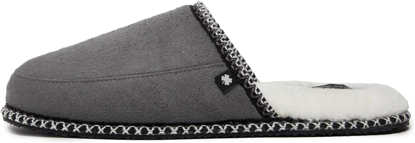Lucky Brand Memory Foam Rubber Sole Scuff Bedroom Slipper - Soft Comfy Men's Slippers - Indoor/Outdoor Mens House Slippers