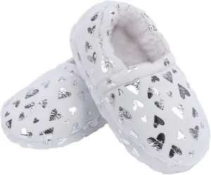 MEJORMEN Girls Mermaid House Slippers Cozy Plush Anti-Skid Indoor Outdoor House Shoes Glitter Bedroom Slippers for Toddler Kid
