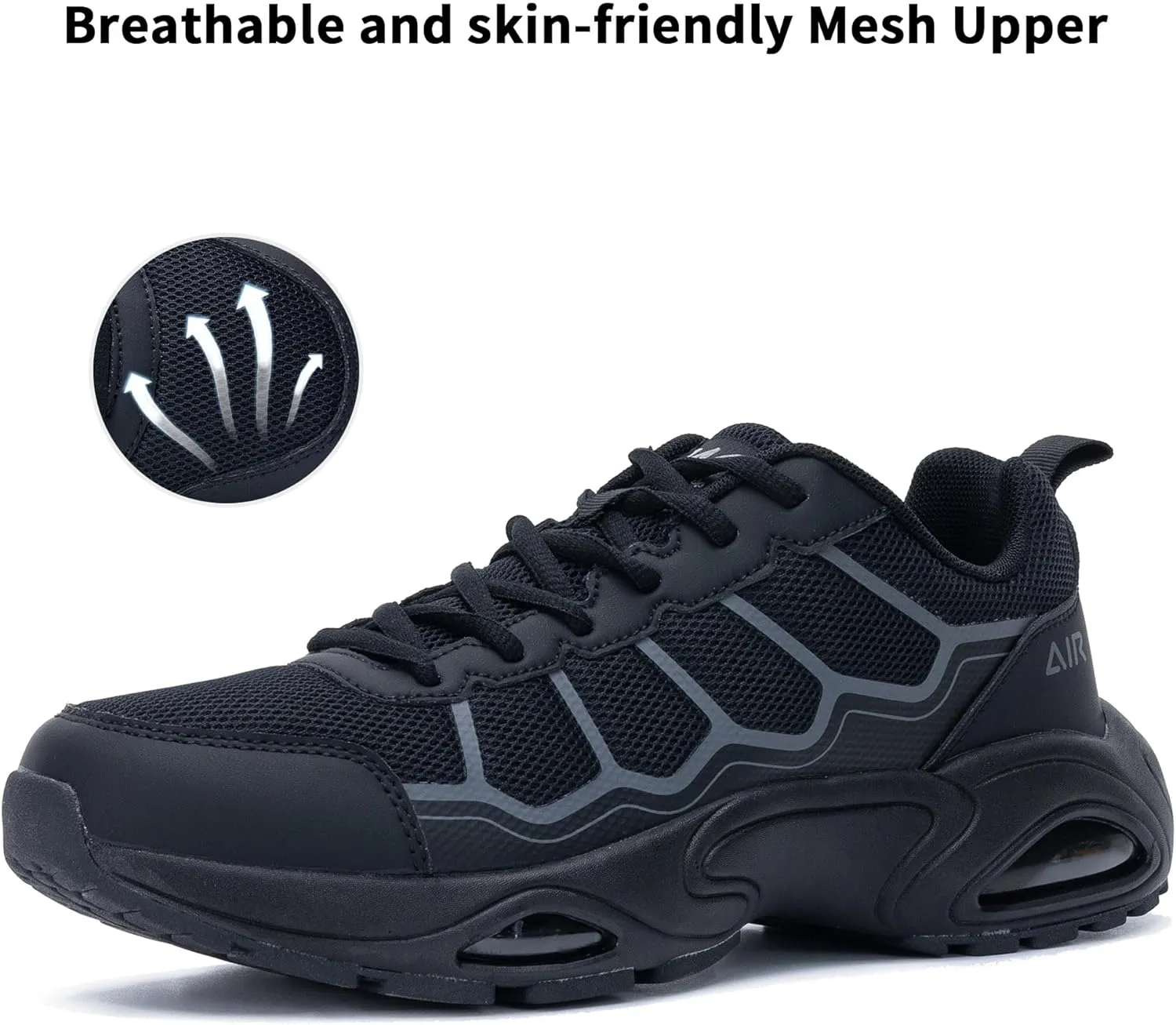 Mens Air Running Shoes Tennis Breathable Athletic Sneakers Lightweight Sport Fitness Workout Gym Jogging Walking Shoes