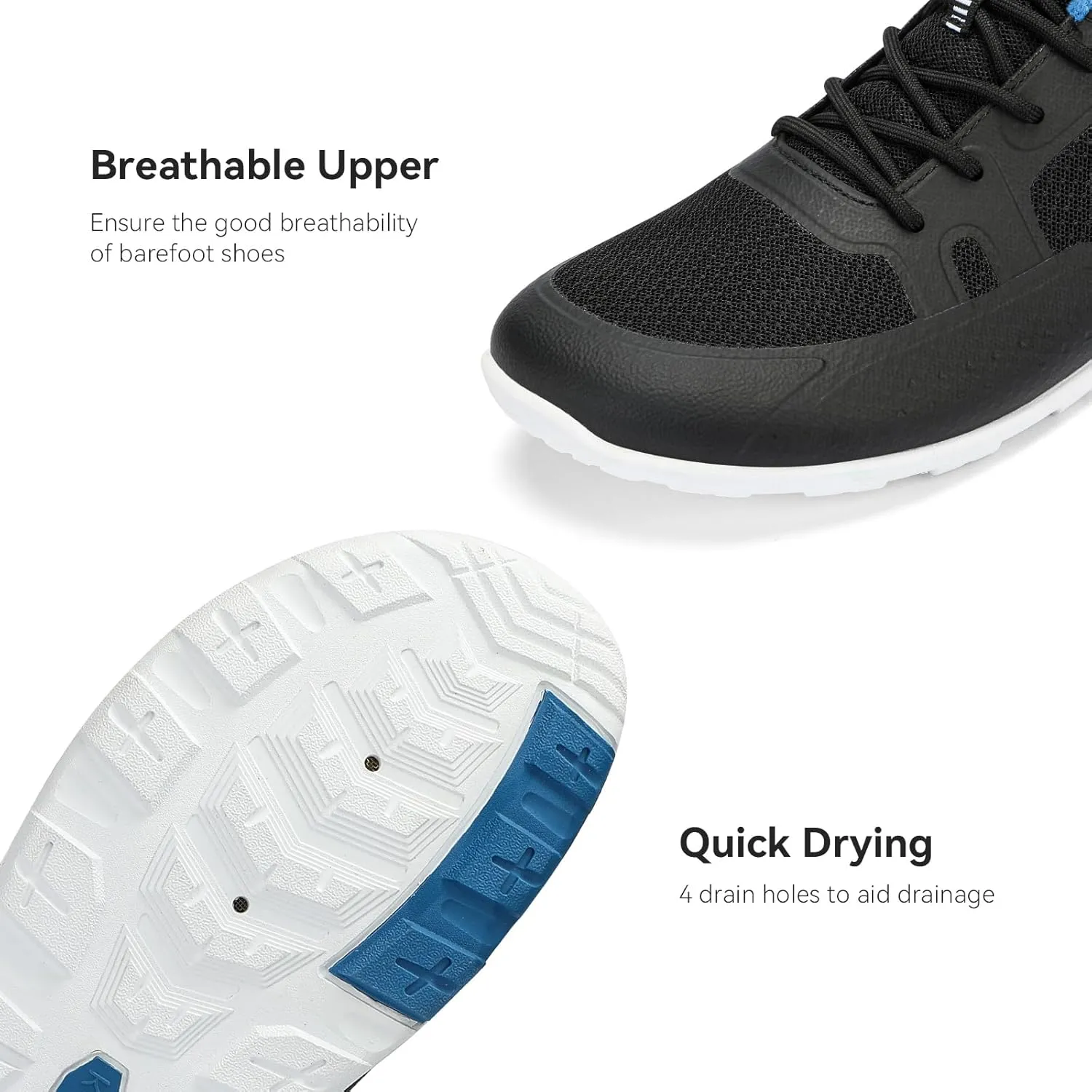 Men's Hike Barefoot Shoes | Wide Toe Box Minimalist Shoes for Gym Workout | Grounded Footwear Cross-Trainer Athletic Sneakers