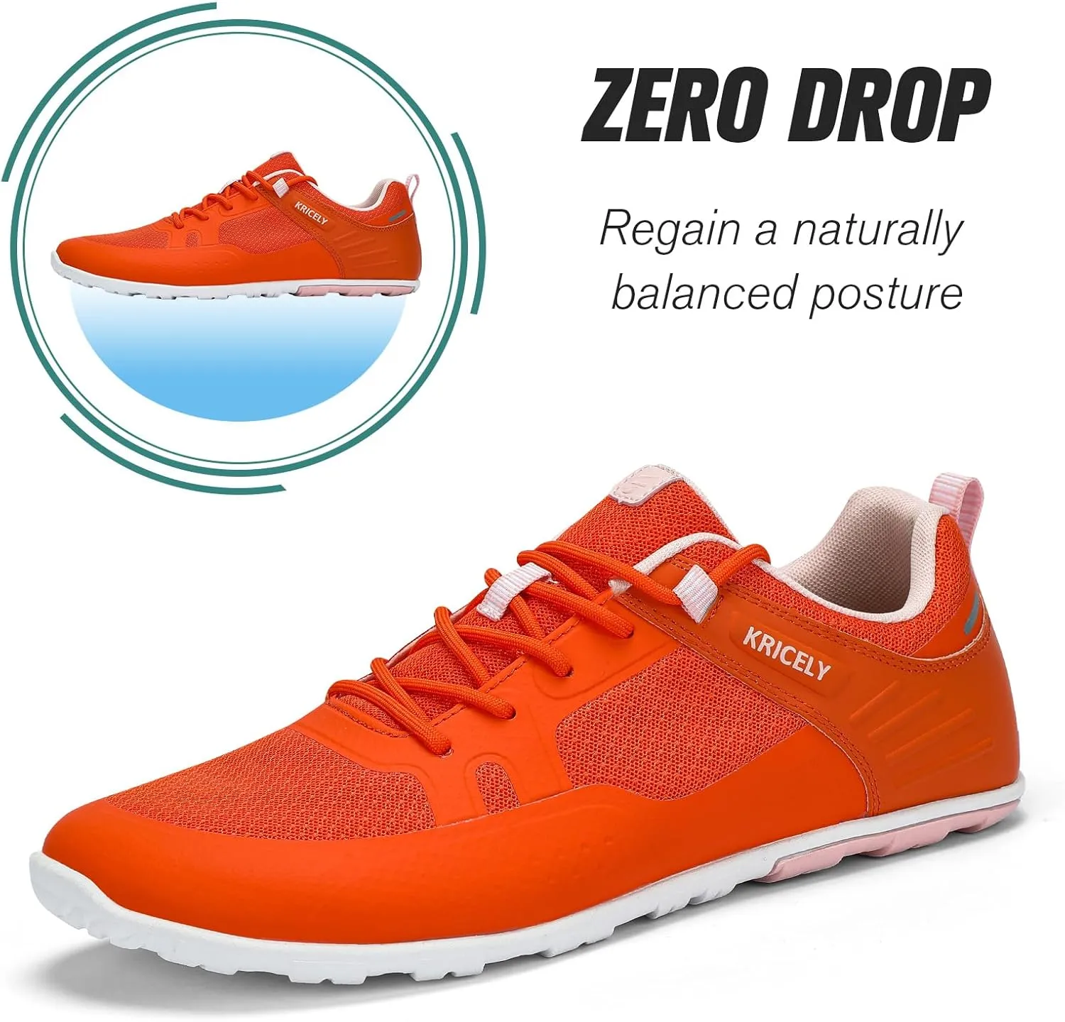 Men's Hike Barefoot Shoes | Wide Toe Box Minimalist Shoes for Gym Workout | Grounded Footwear Cross-Trainer Athletic Sneakers