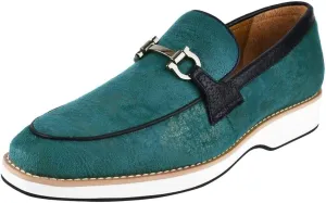 Mens Prom Shoes - Mens Tuxedo Canvas Textile and Suede Leather Noble Loafers and Slip On Wedding Party Shoes