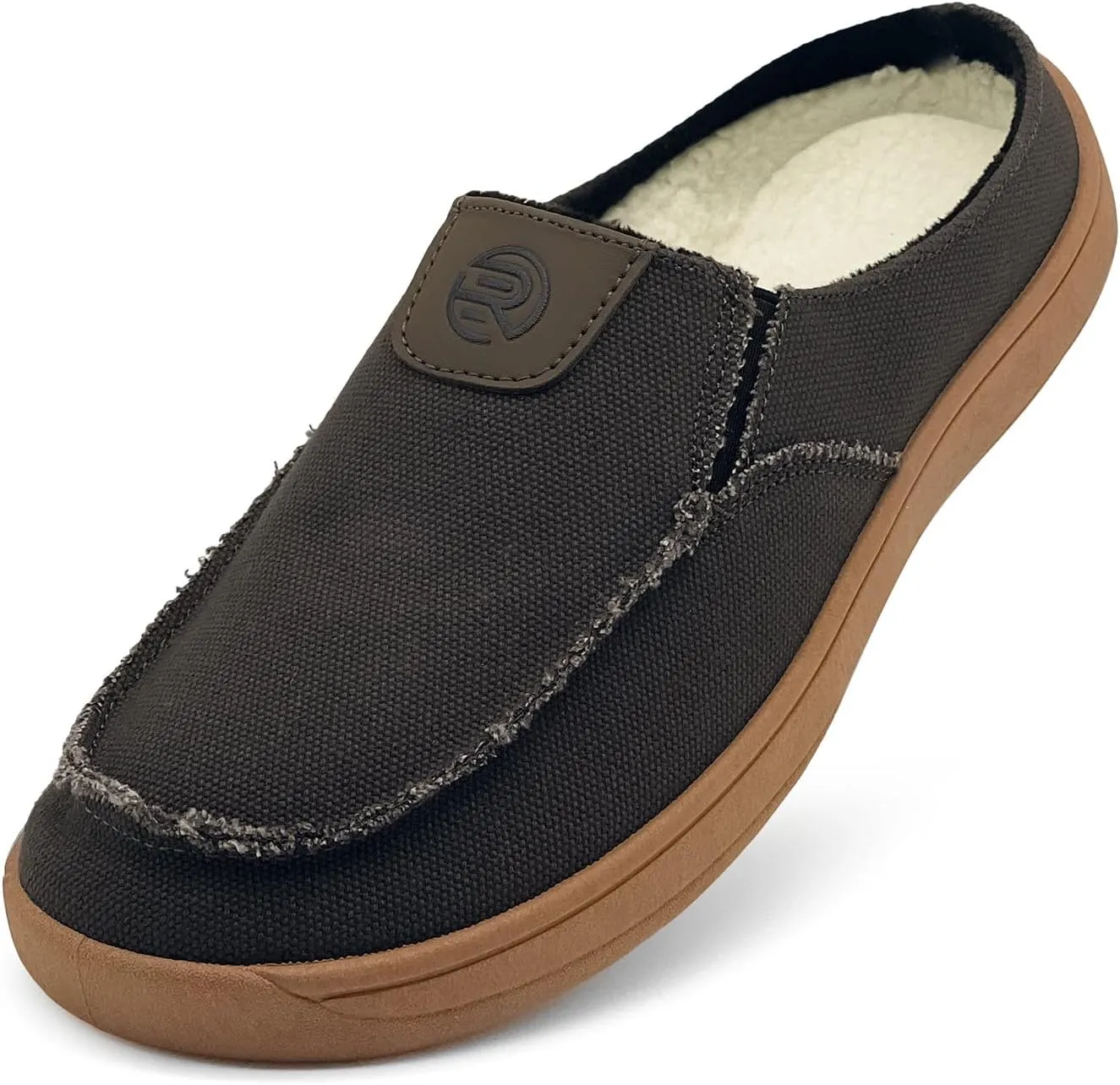 Men's Slip-on Shoes Wide Loafers Casual Winter Fuzzy Comfy Warm Slippers Walking Driving Shoes