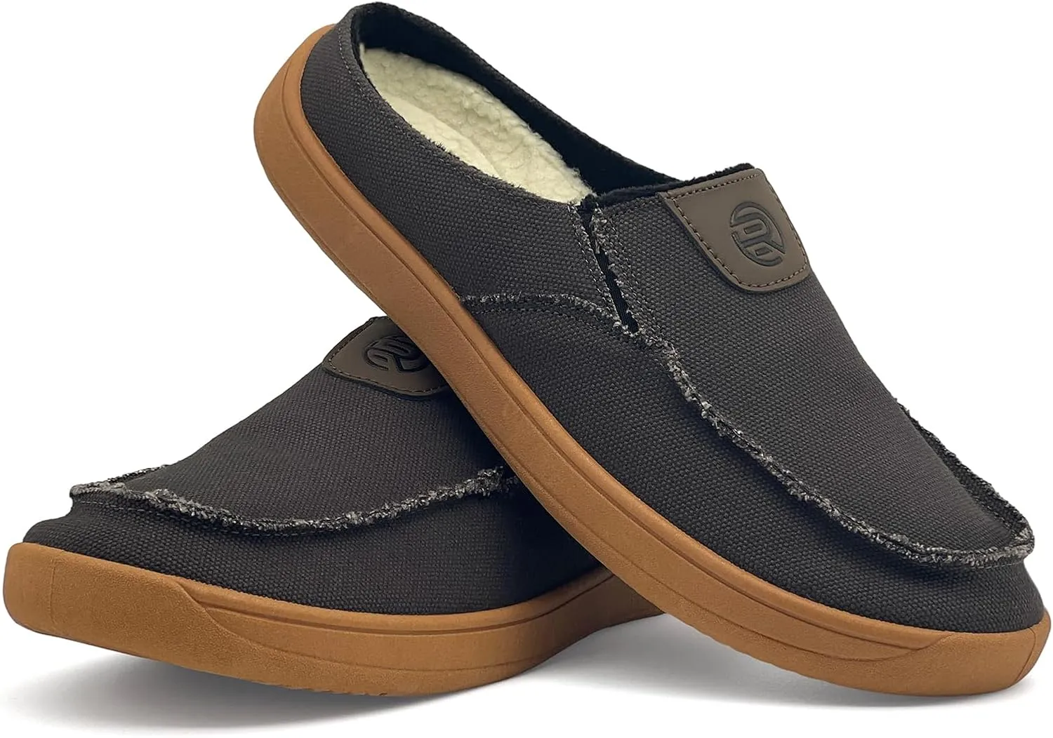 Men's Slip-on Shoes Wide Loafers Casual Winter Fuzzy Comfy Warm Slippers Walking Driving Shoes