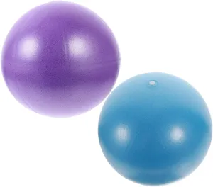 Milisten 2pcs Yoga Ball Durable Core Strengthening Fitness Ball for Pilates Balance Training for Indoor Exercise Workouts