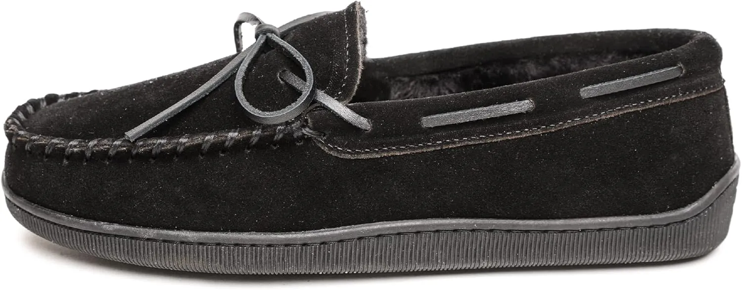 Minnetonka Men's Pile Lined Hardsole Slipper
