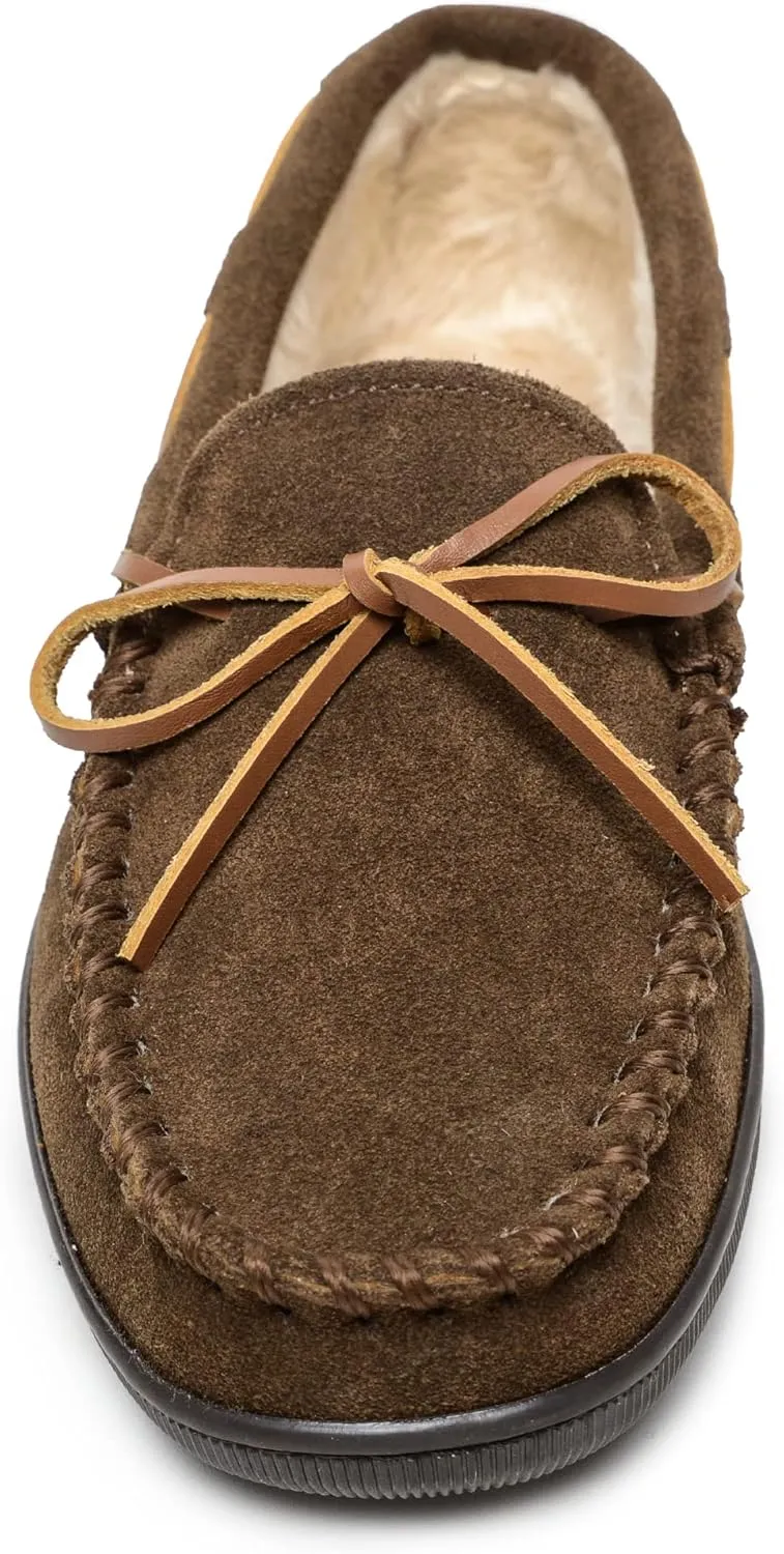 Minnetonka Men's Pile Lined Hardsole Slipper