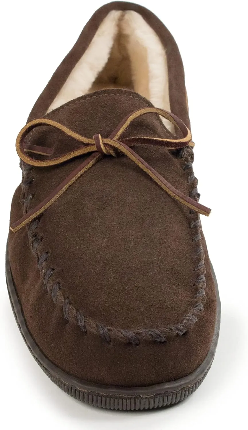 Minnetonka Men's Pile Lined Hardsole Slipper