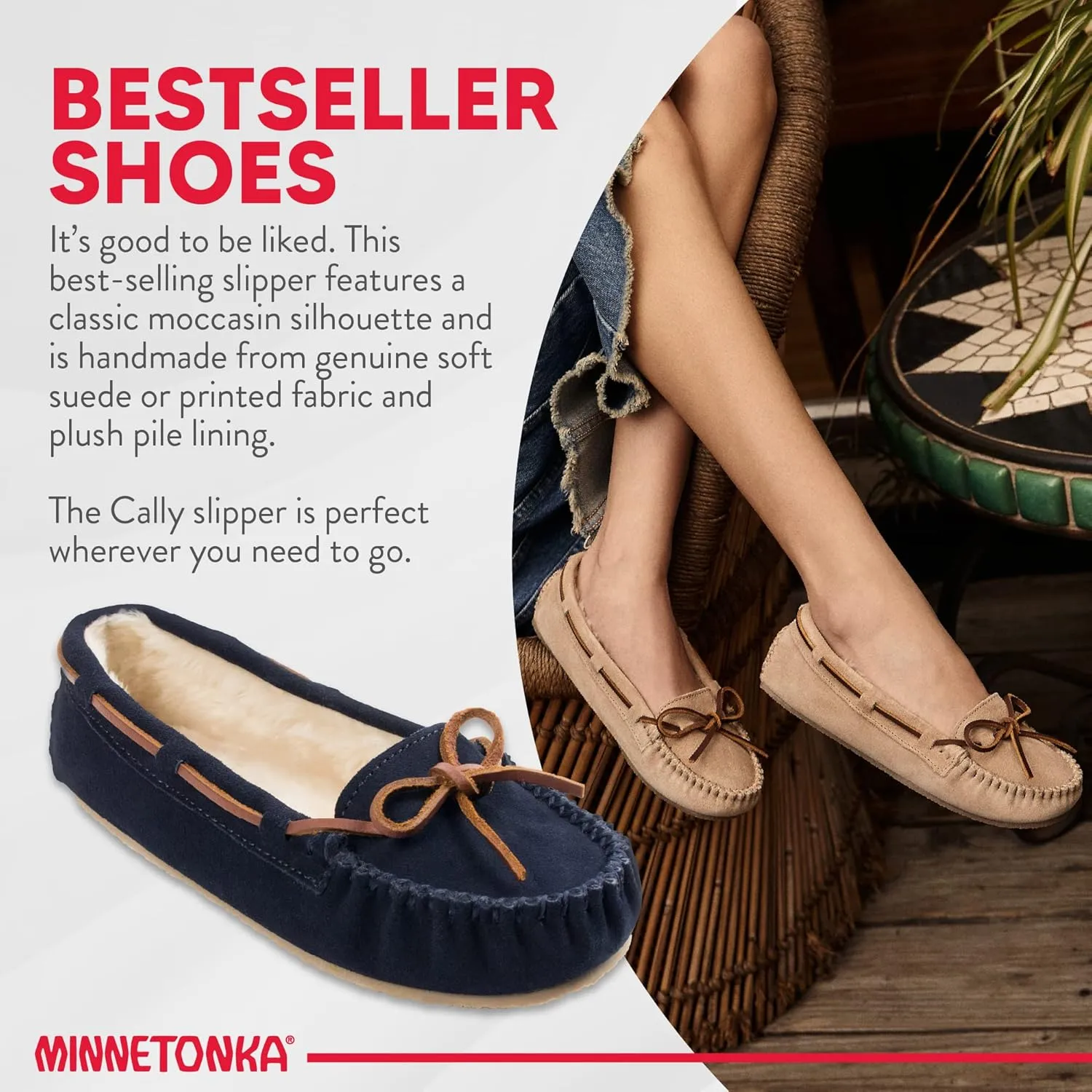 Minnetonka Women's Cally Moccasin Slipper