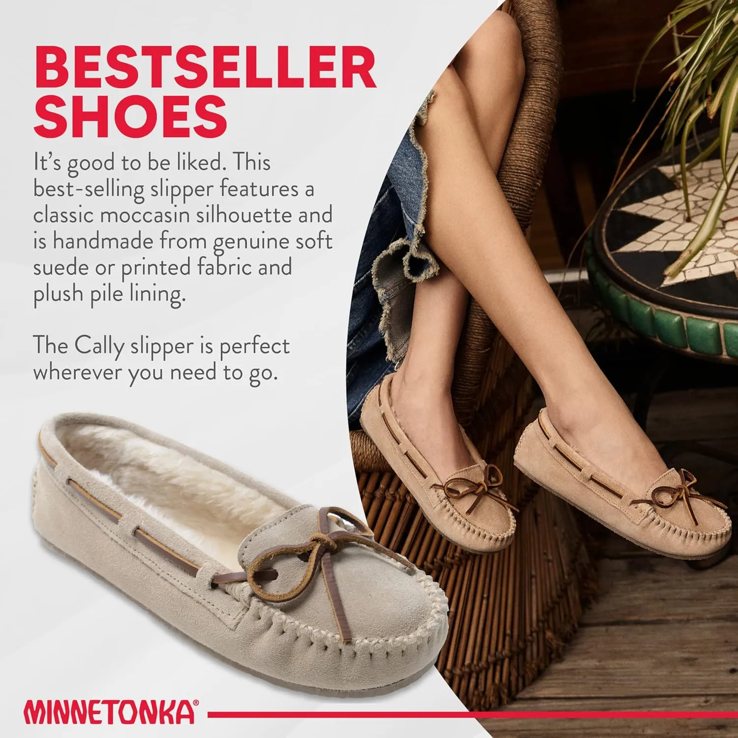 Minnetonka Women's Cally Moccasin Slipper