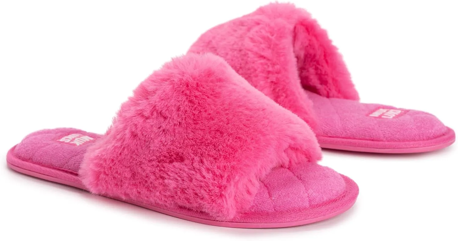 MUK LUKS Women's Sariah Slide Slipper-Snow White